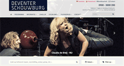 Desktop Screenshot of deventerschouwburg.nl